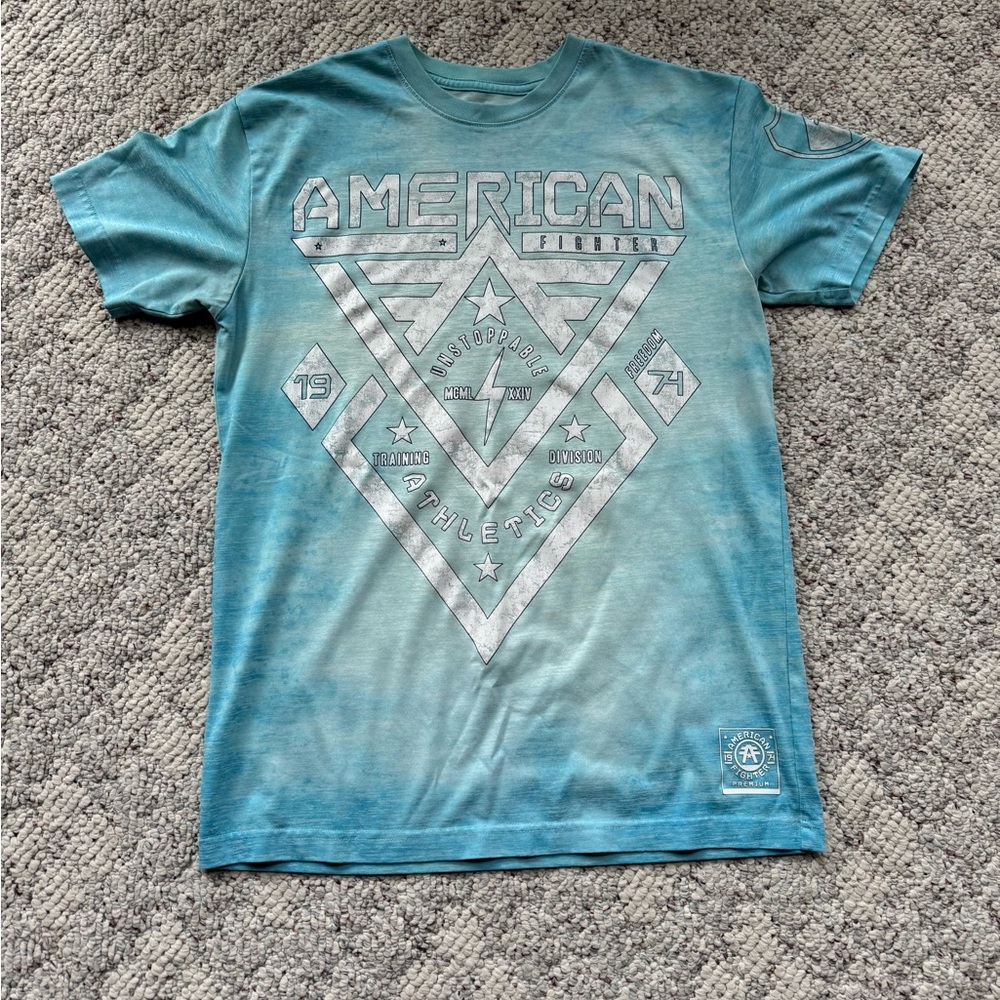 American Fighter Teal Graphic Tee